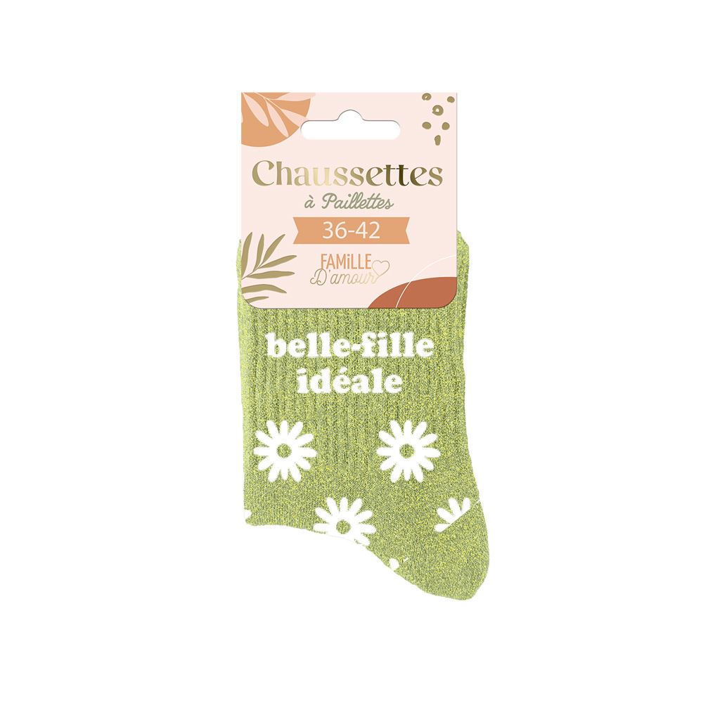 Chaussettes paillettes belle fille ideale