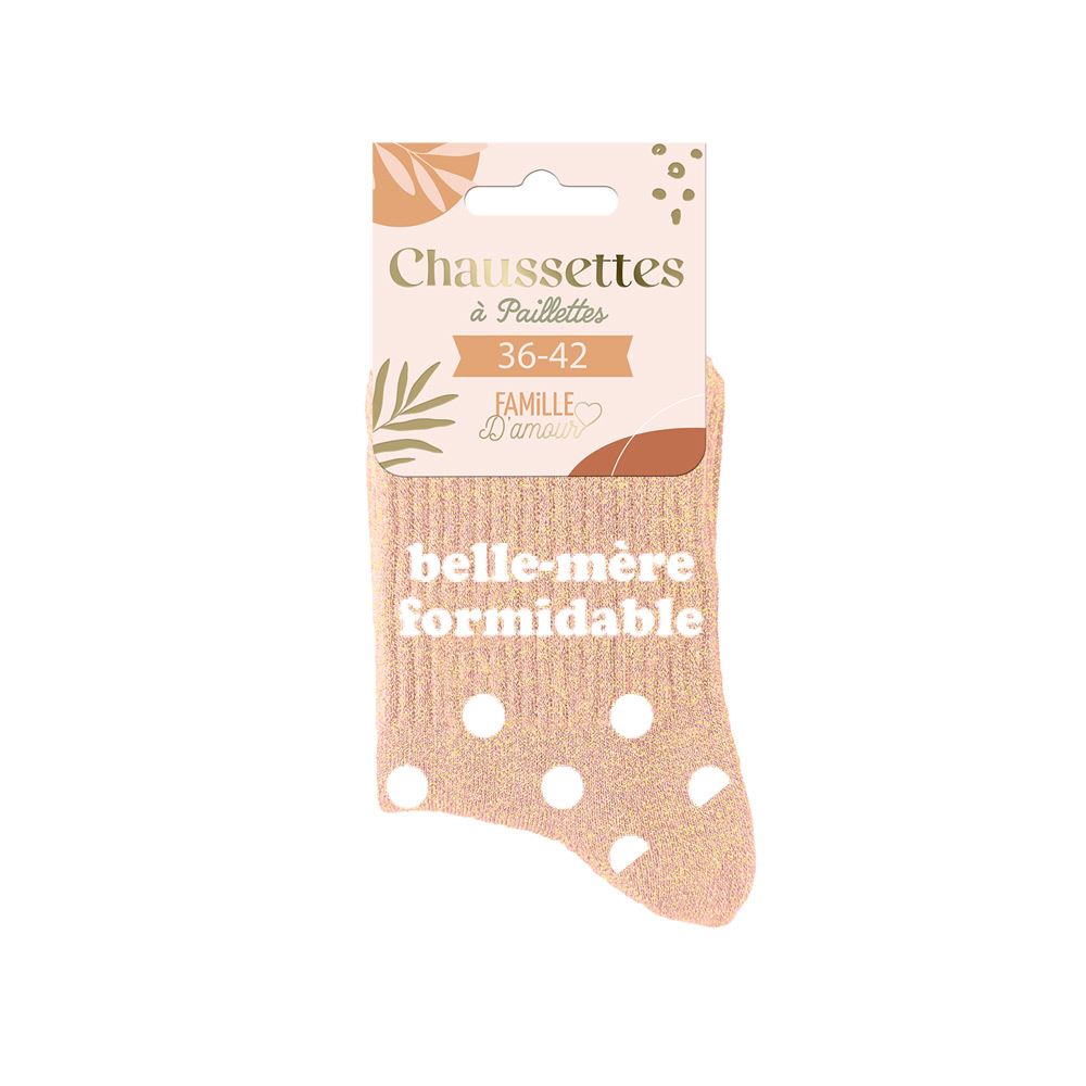 Chaussettes paillettes belle mere formidable