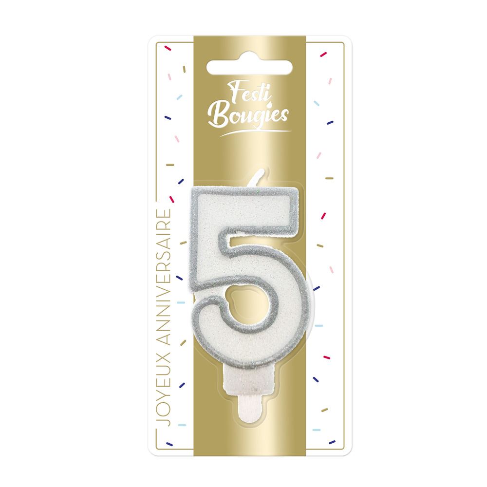Bougie anniversaire 5