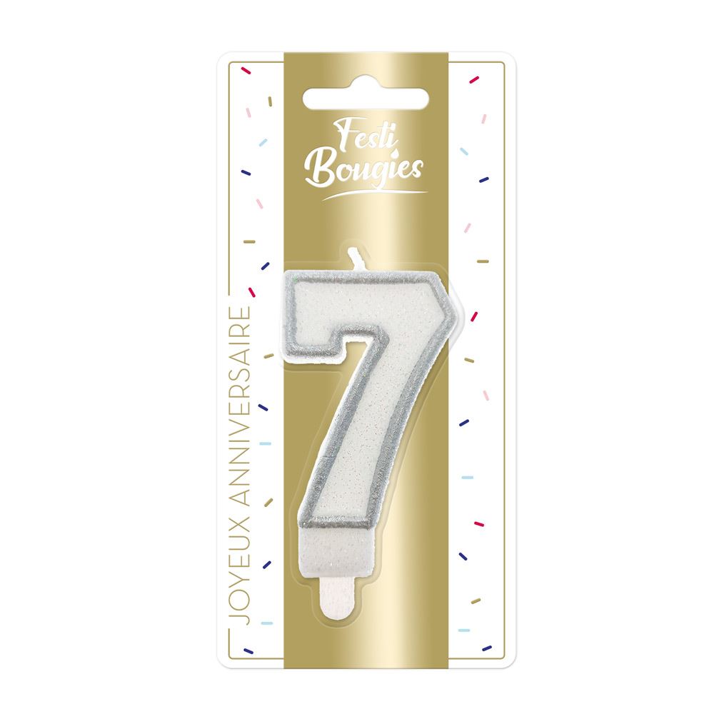 Bougie anniversaire 7