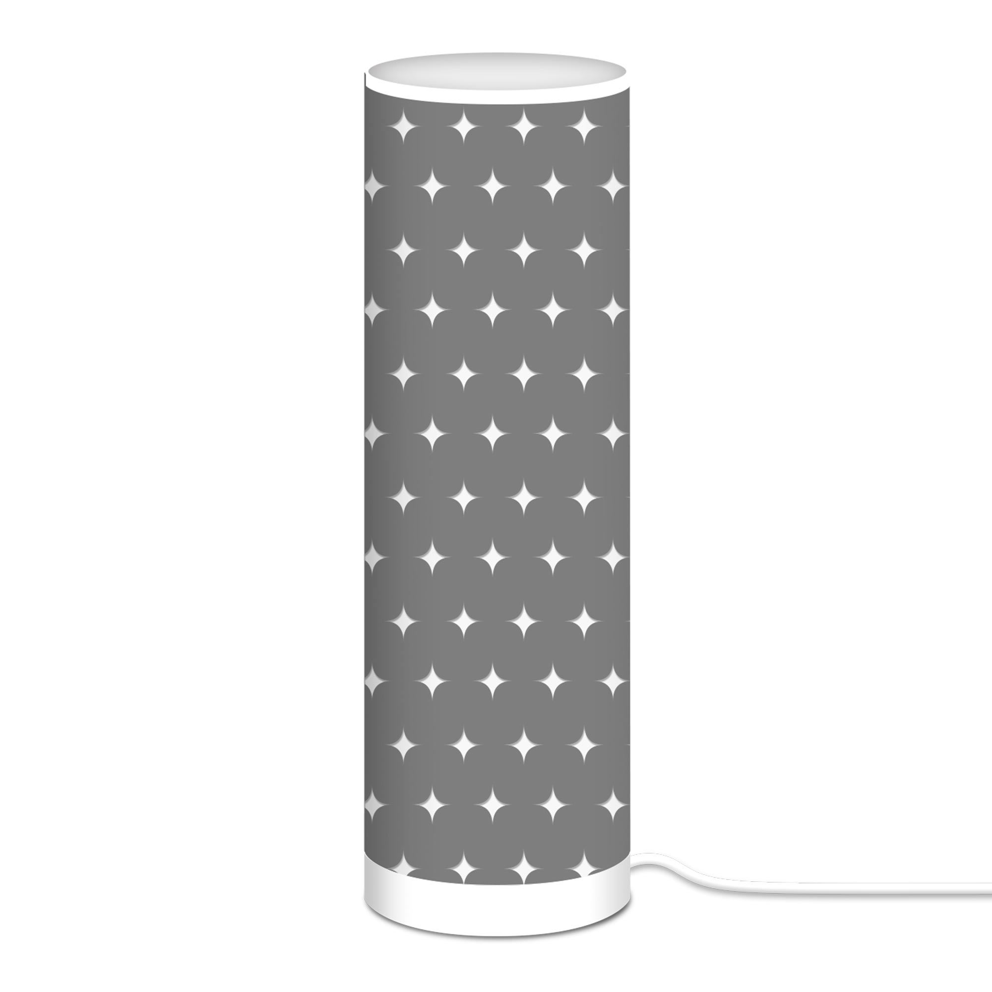 Lampe cylindrique 63cm etoiles