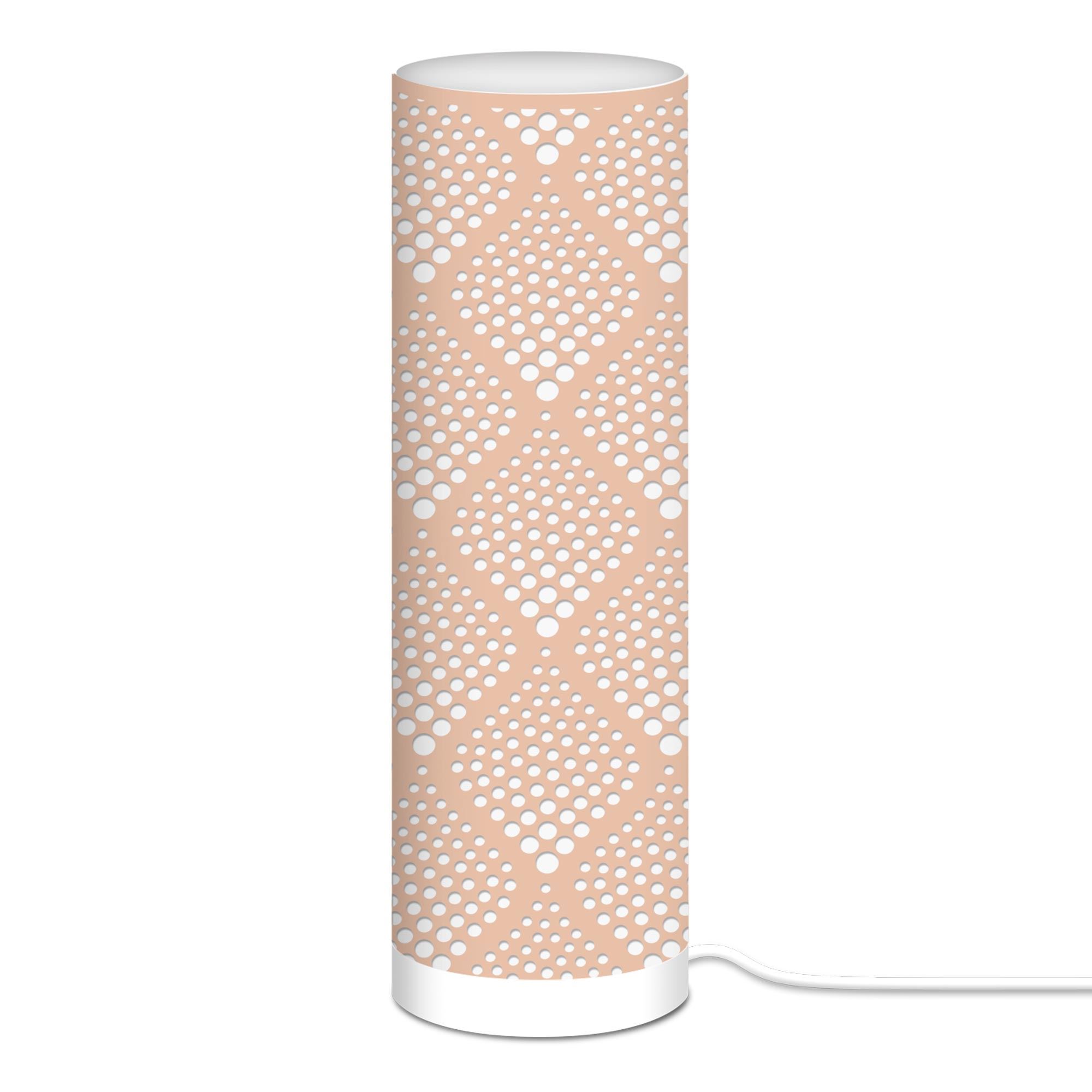 Lampe cylindrique 63cm bleige