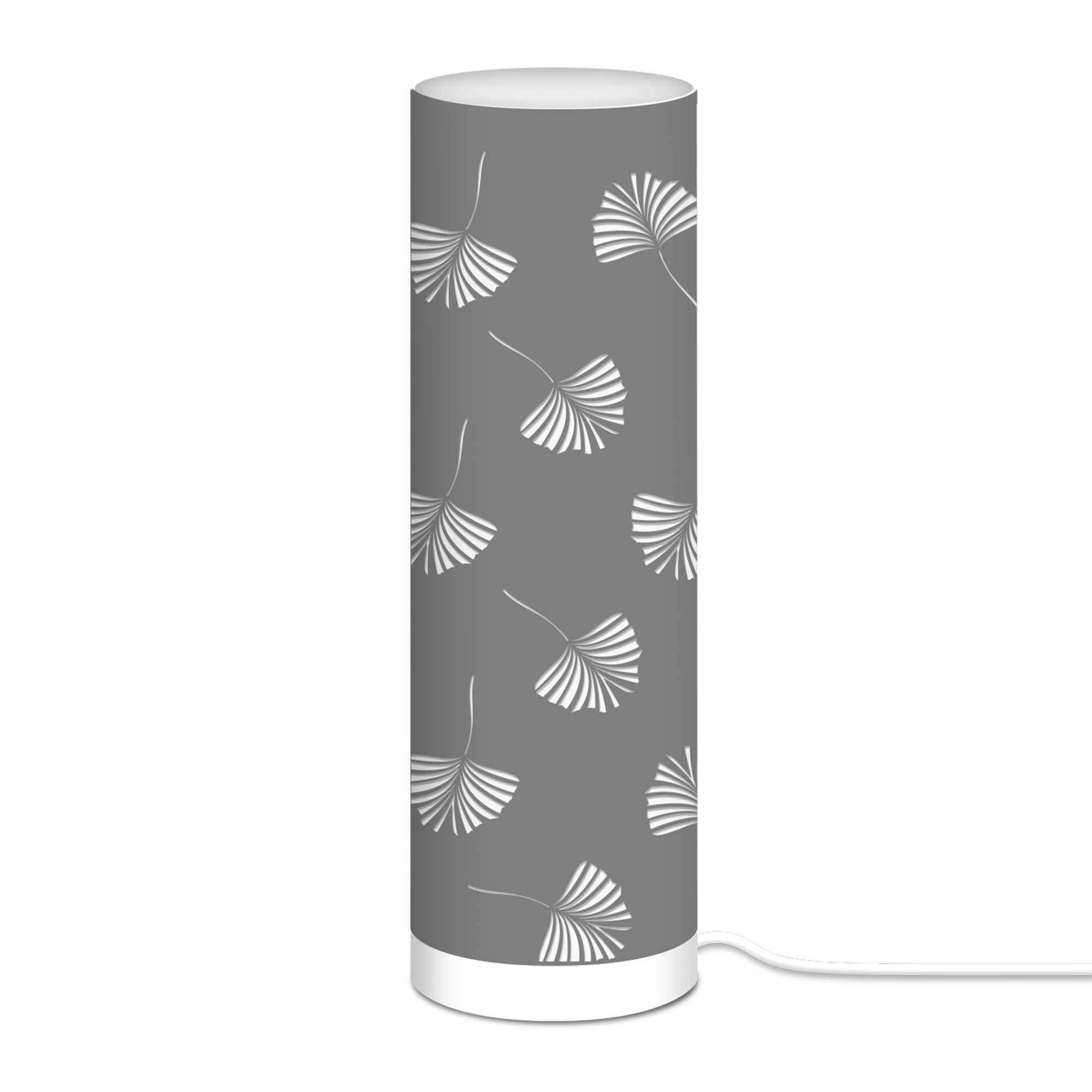 Lampe cylindrique 63cm ginkgo