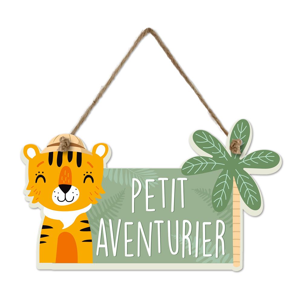 Plaque a suspendre tigre