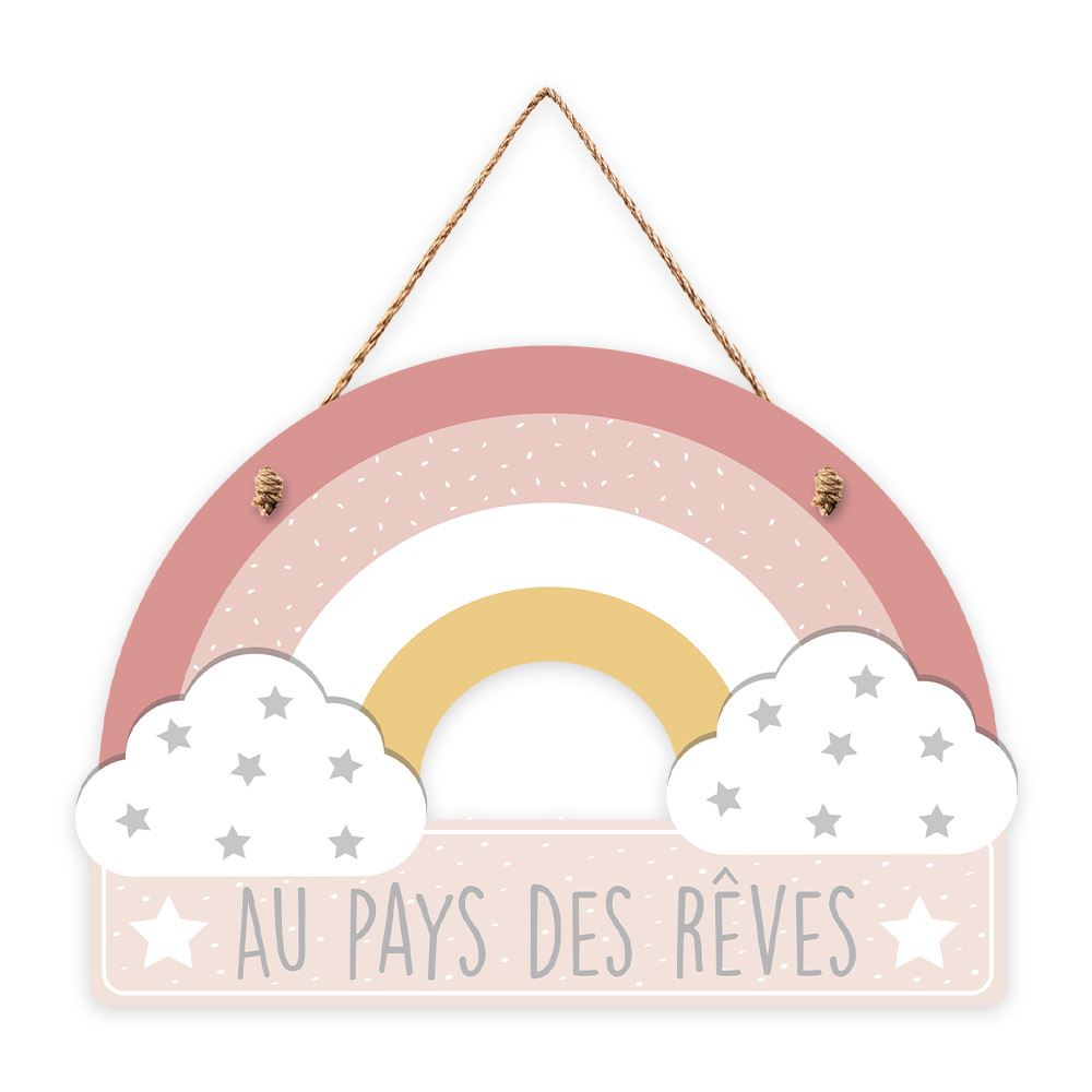 Plaque a suspendre "pays reves"