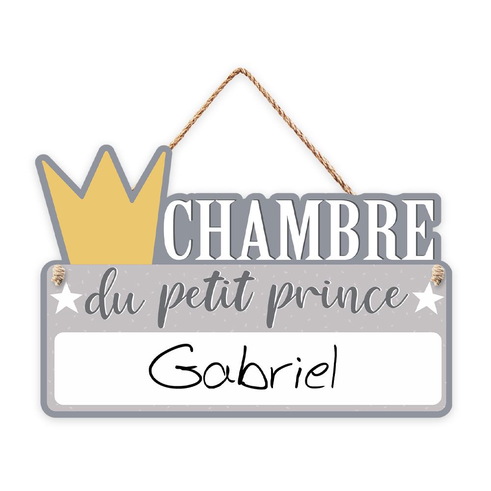 Plaque personnalisable prince
