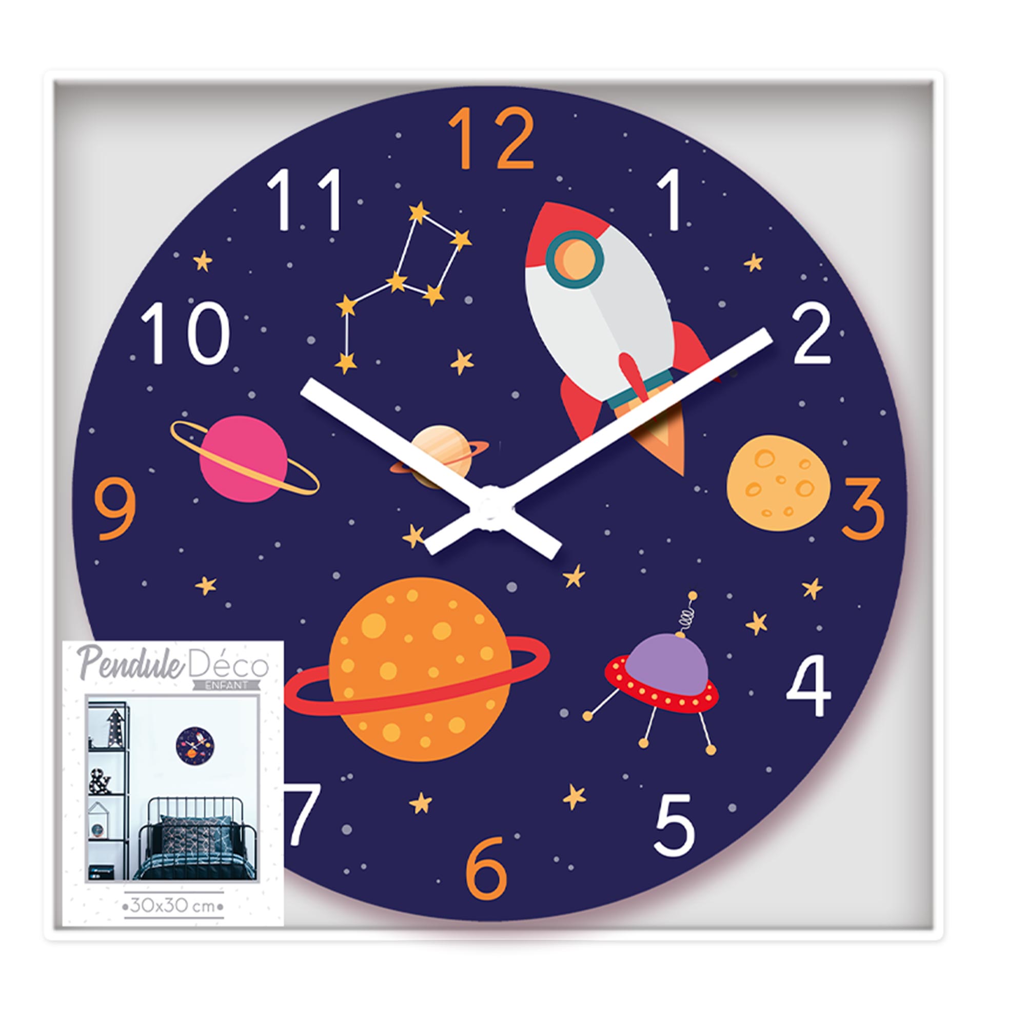 Horloge espace fusee