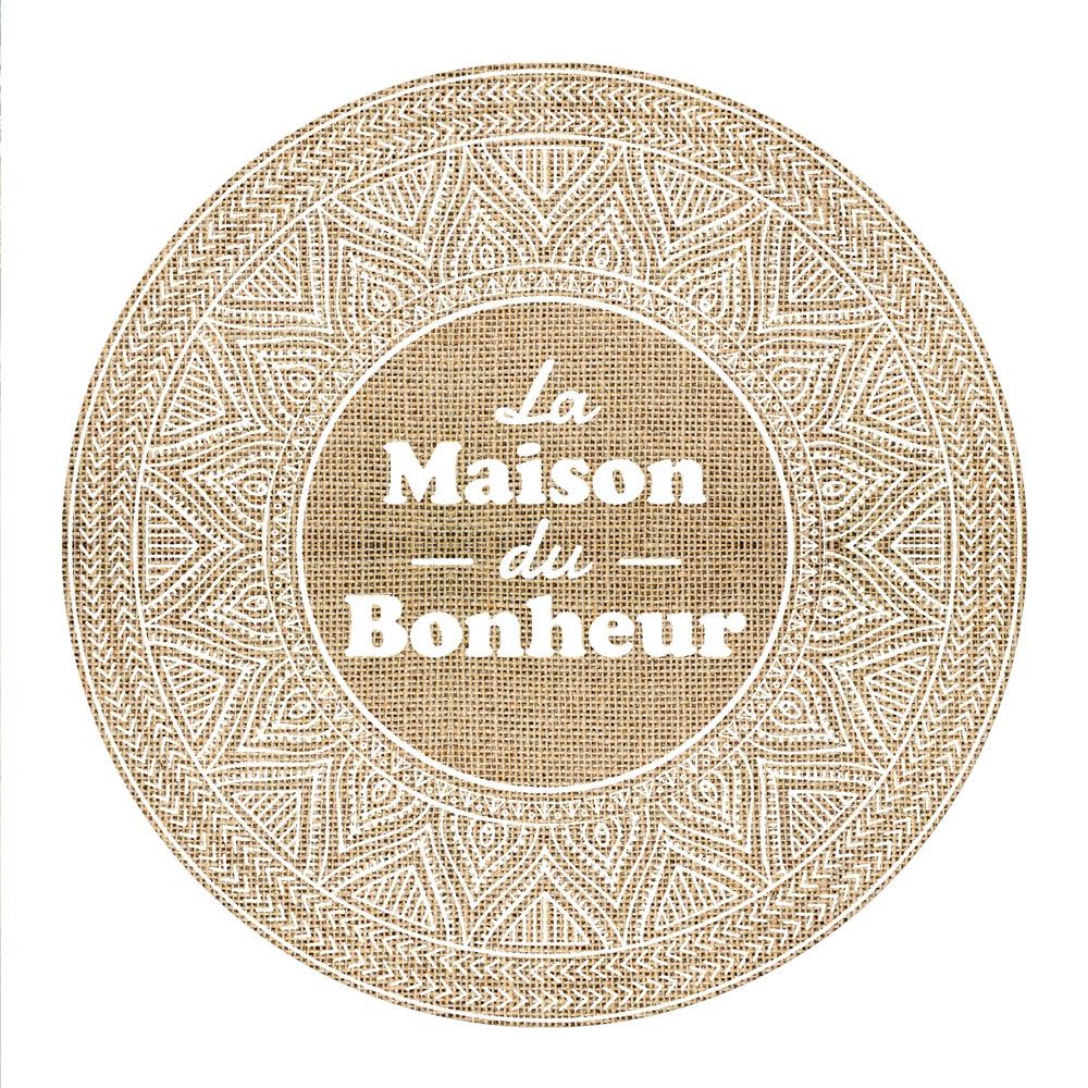 Set de table "maison du bonheur"