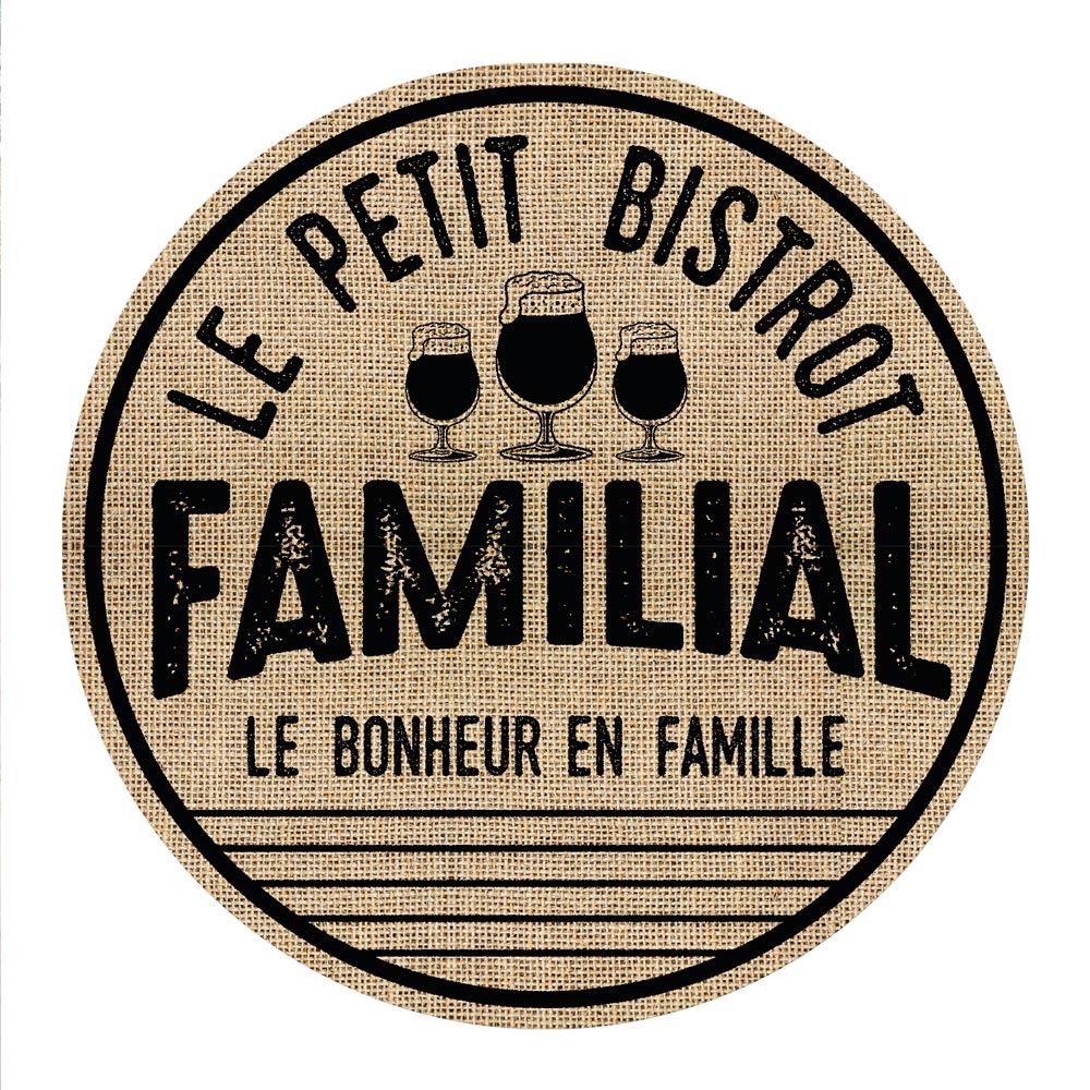 Set de table rond famille