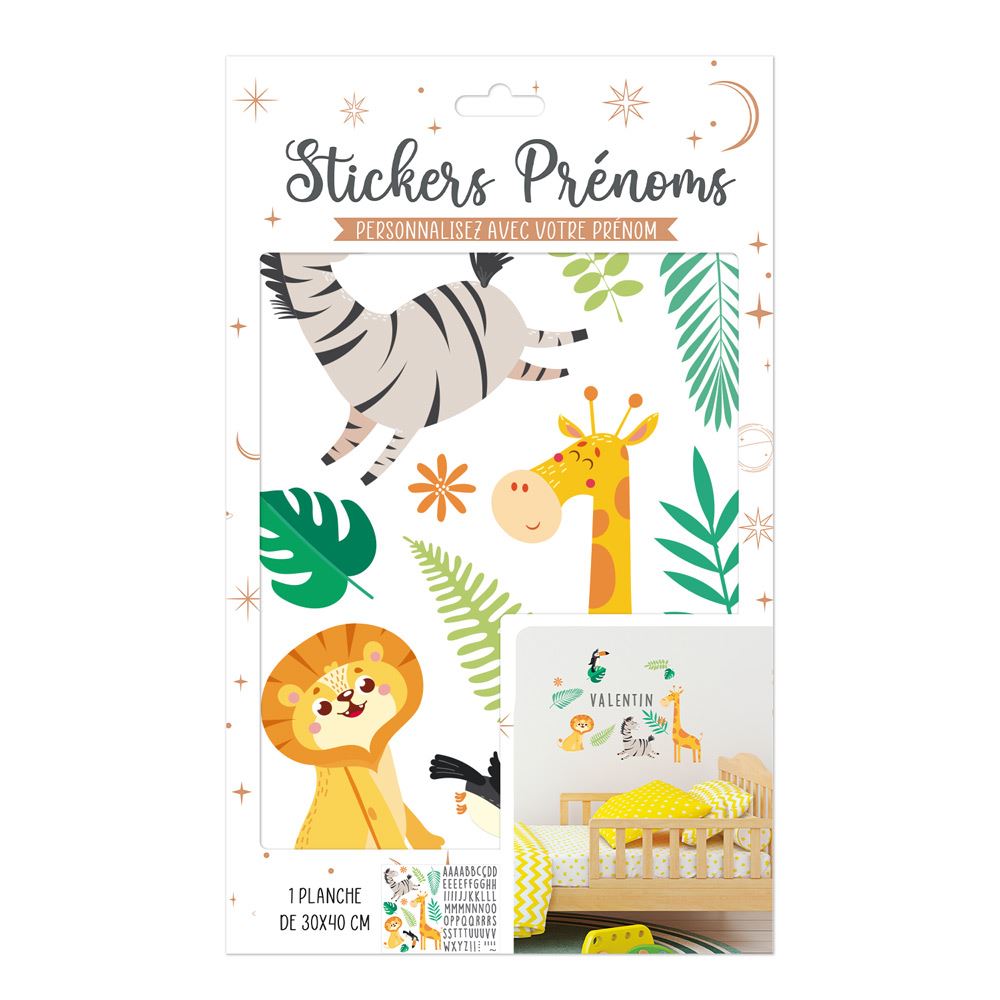 Stickers prenoms savane