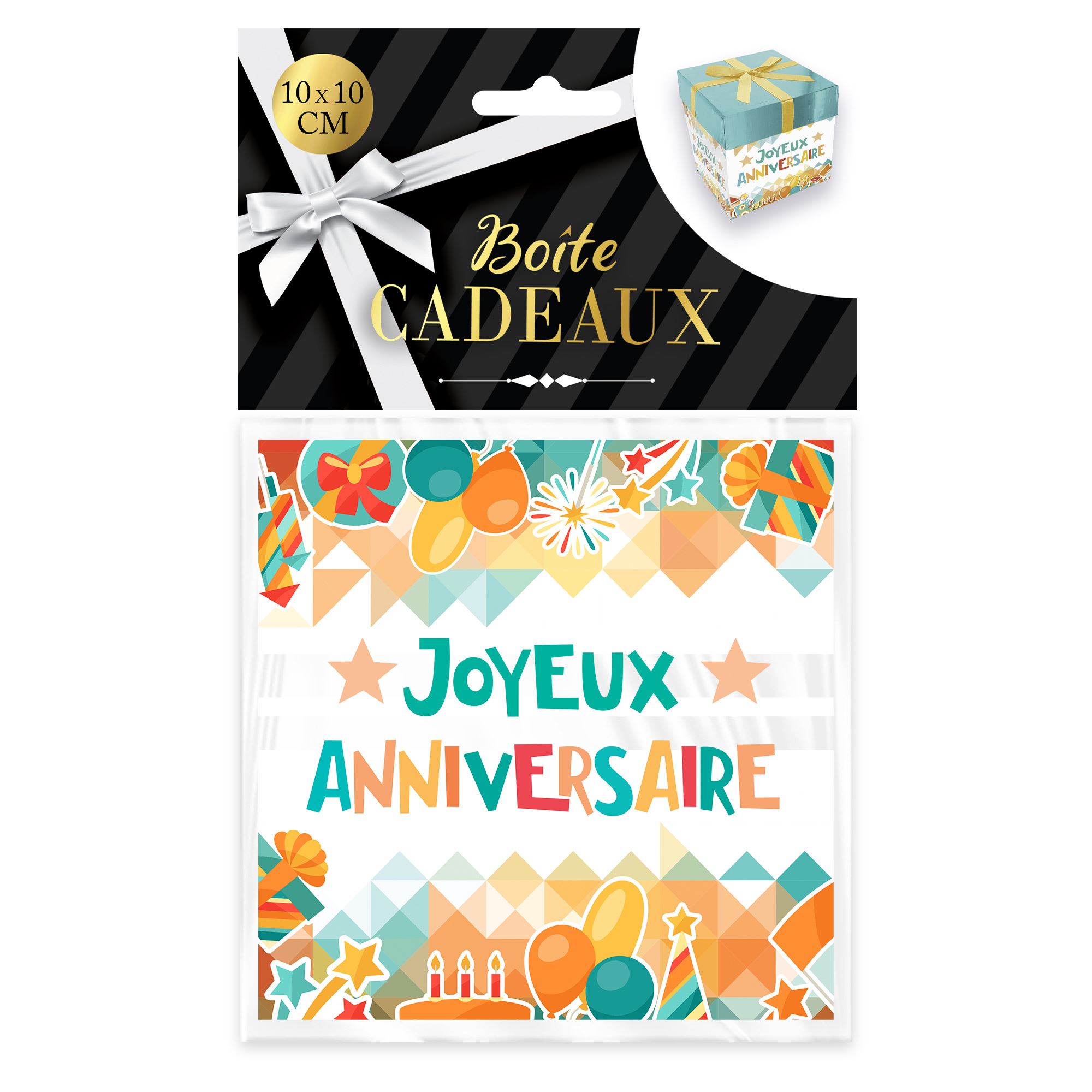 Boite cadeau pm joyeux anniversaire