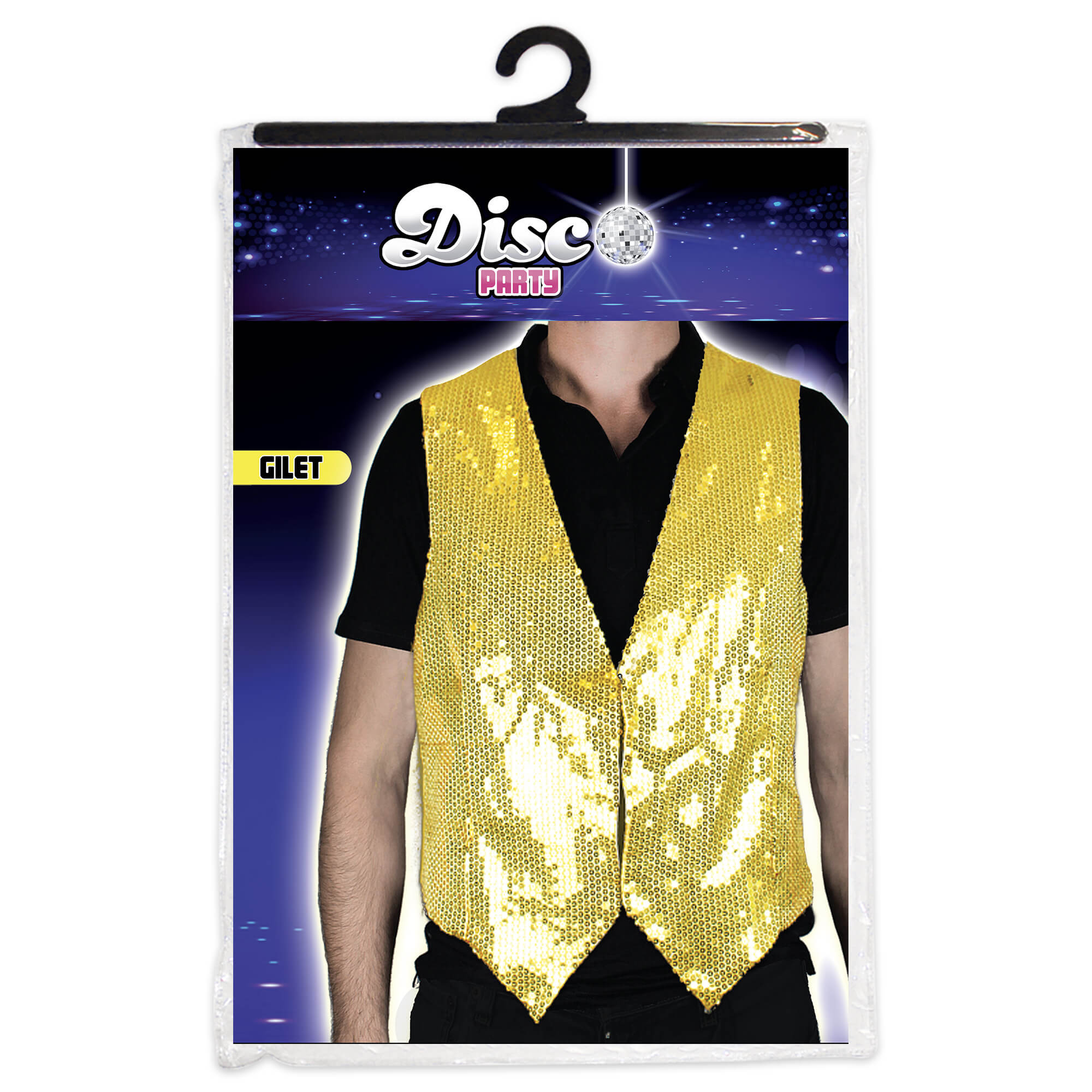 Gilet disco dore