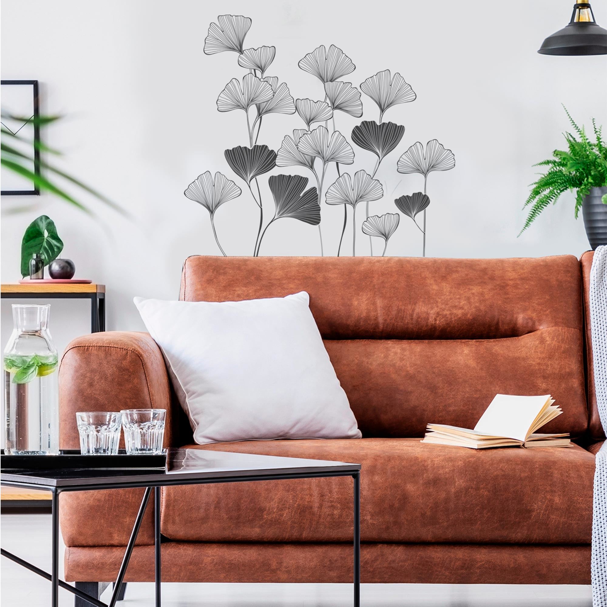 Sticker gm feuilles ginkgo