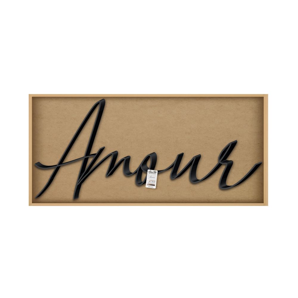 Deco metal "amour"/