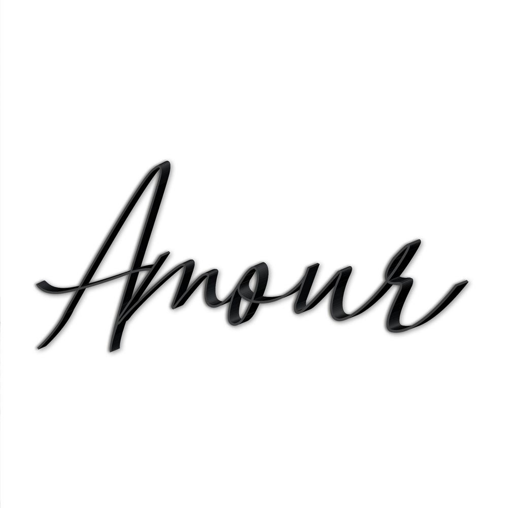 Deco metal "amour"/