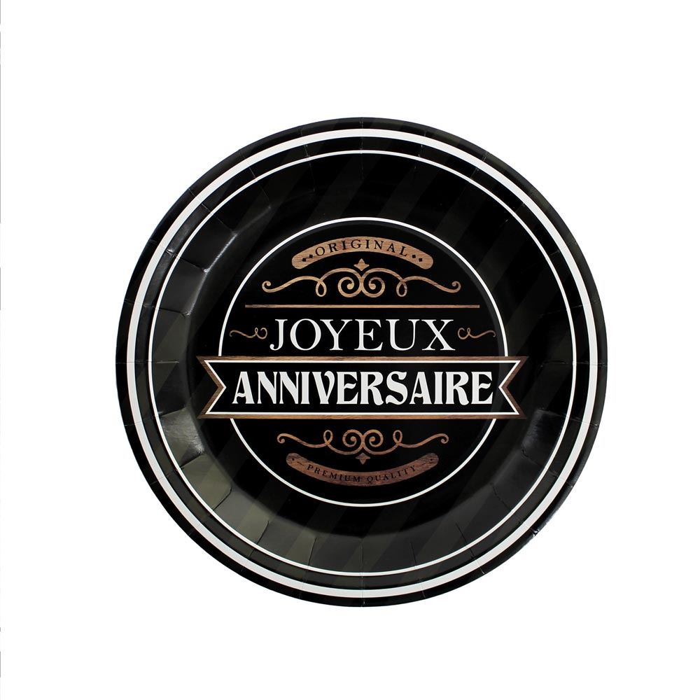 Pack 6 assiettes anniv original party/
