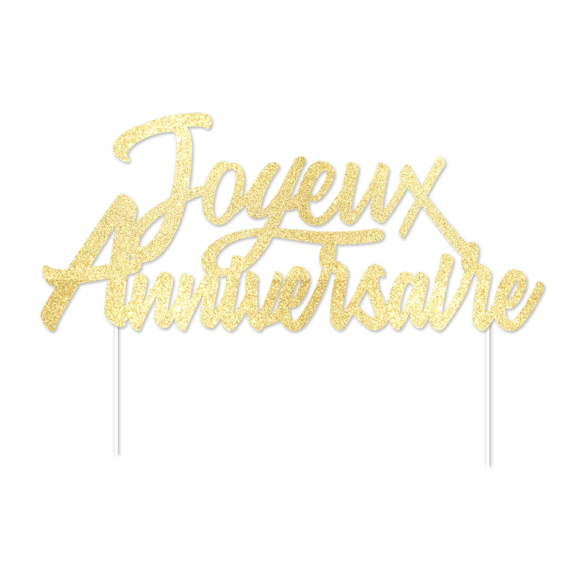 Top gateau party chic dore