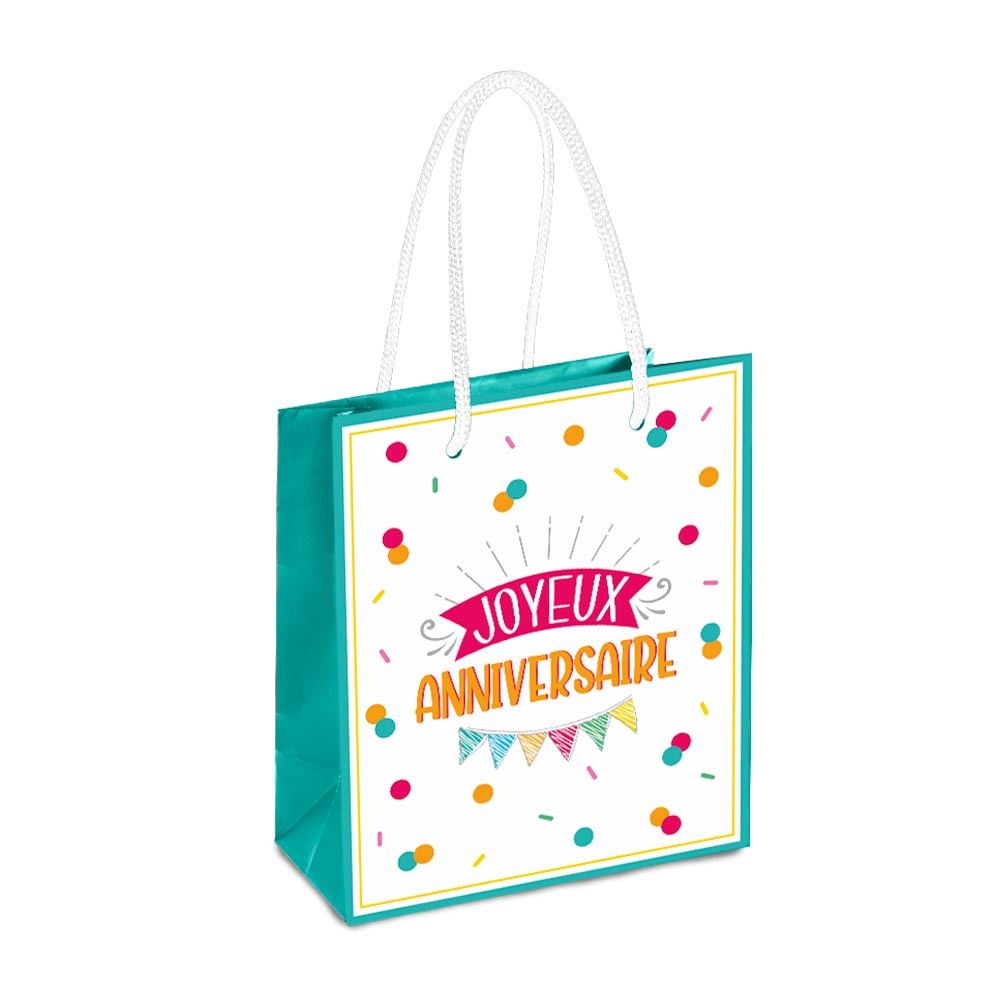 Pochette mm joyeux anniv fanions/
