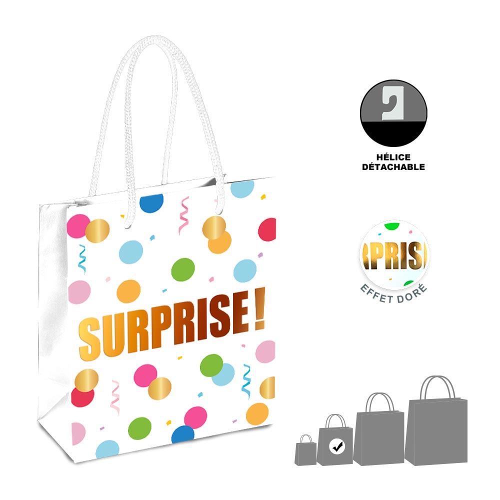 Pochette pm surprise cotillons/