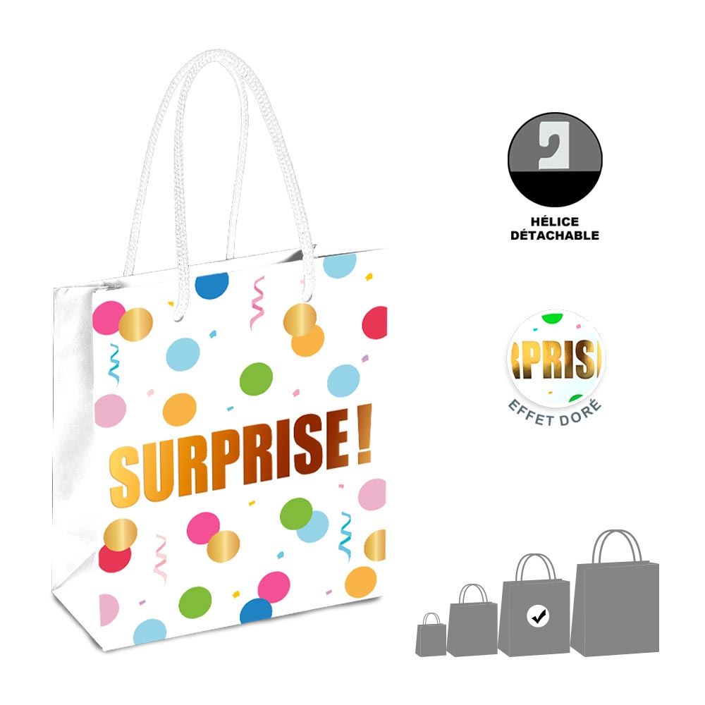 Pochette mm surprise cotillons/