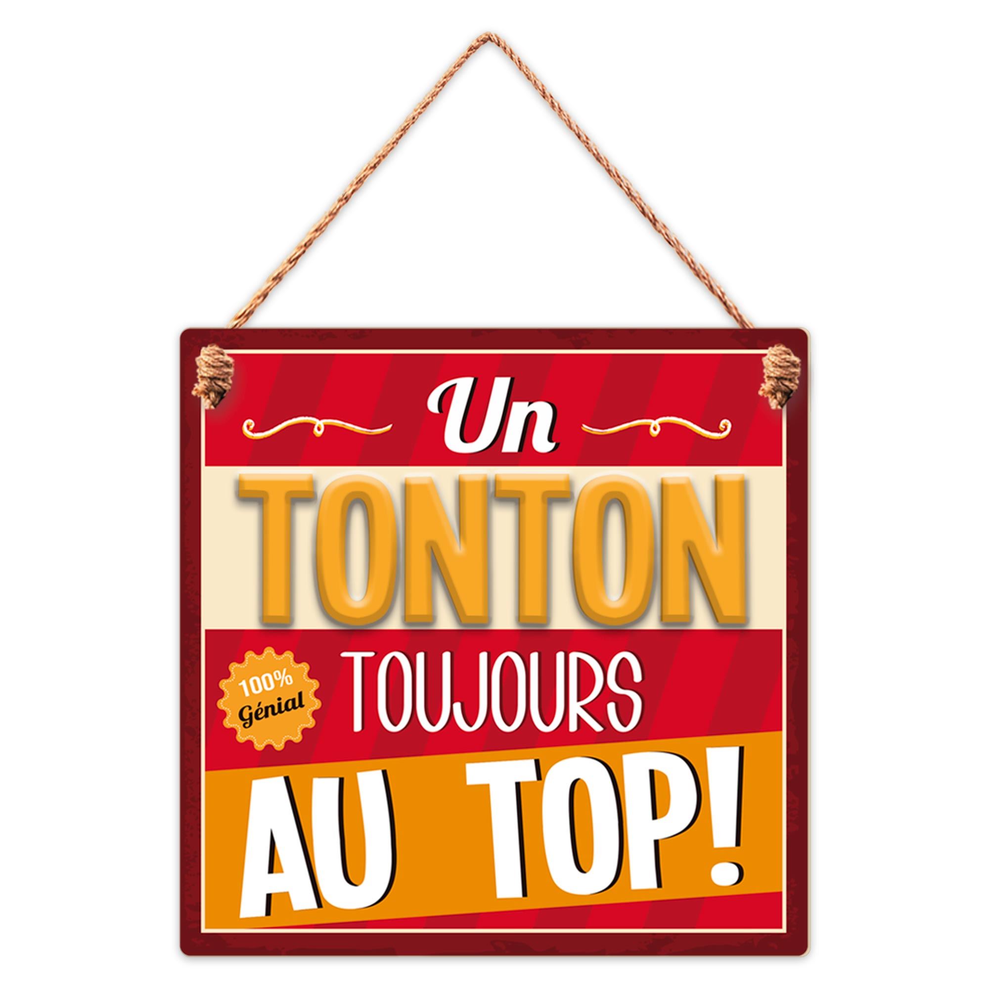 Plaque bois tonton