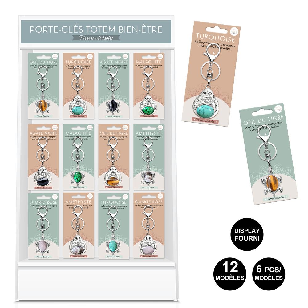 Bijoux de sac totem 12mods /72pcs