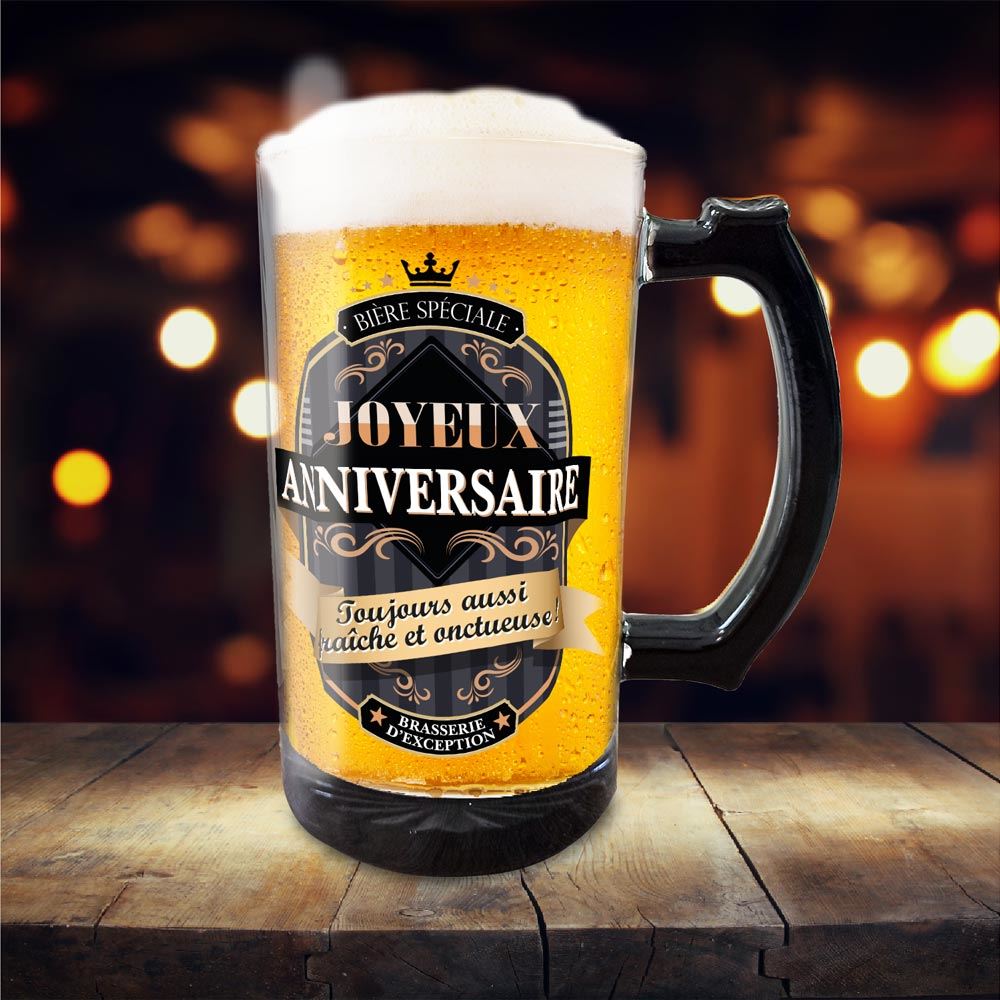 Chope noire joyeux anniversaire