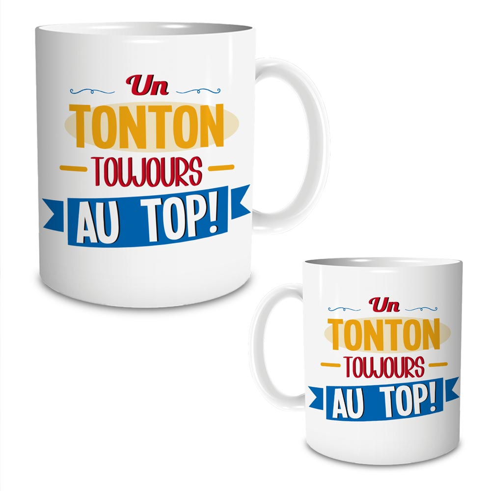 Mug "un tonton toujours au top"