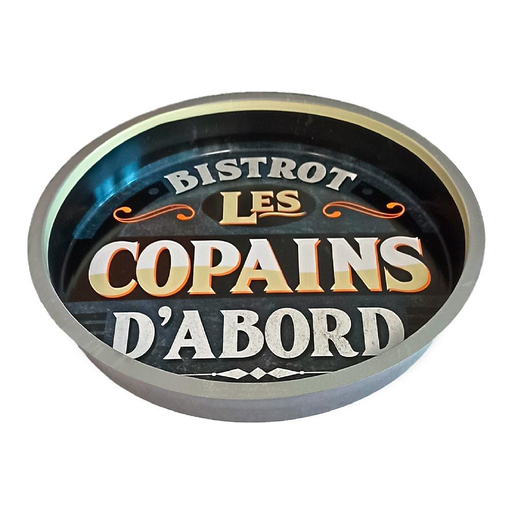 Plateau metal "bistrot les copains..."