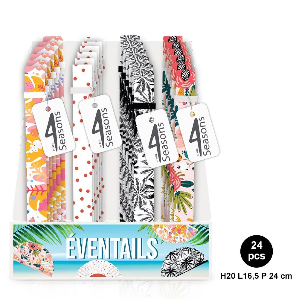 Eventail decor 4mods /24pcs