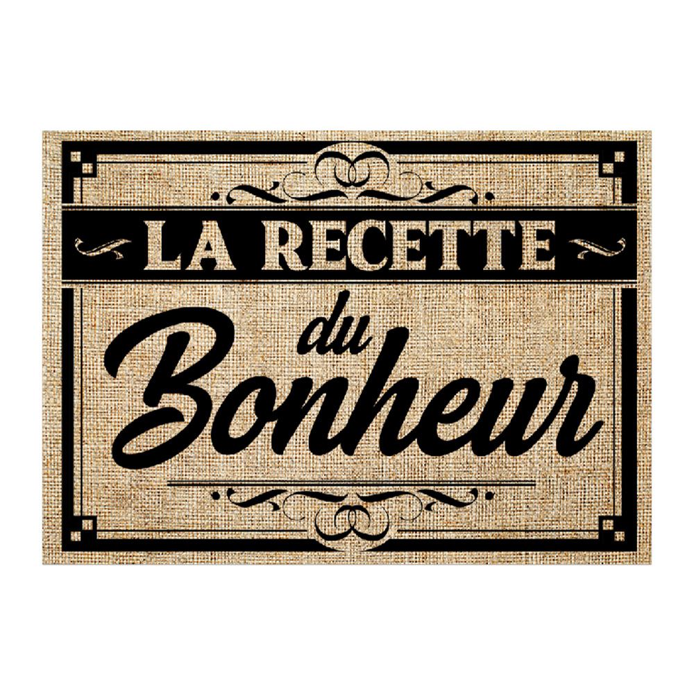 Set de table "la recette du bonheur"