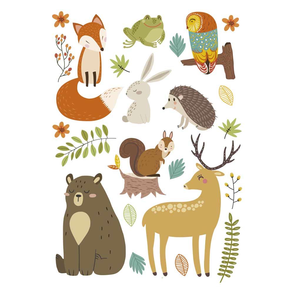 Sticker animaux foret
