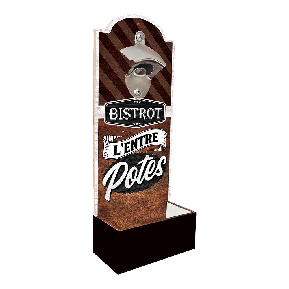 Decapsuleur mural "bistrot...potes"