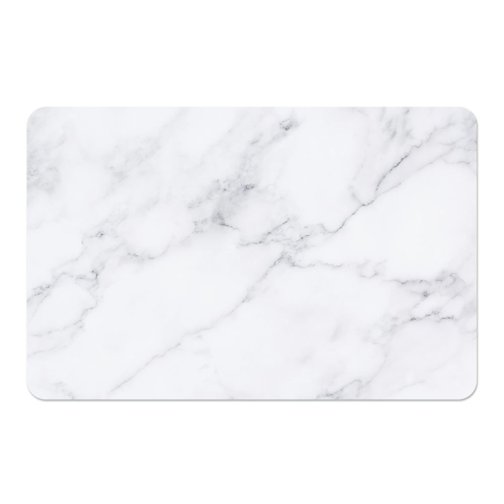 Set de table pvc marbre blanc/