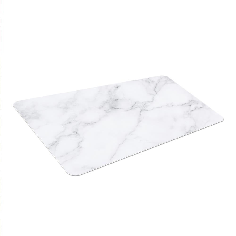 Set de table pvc marbre blanc/