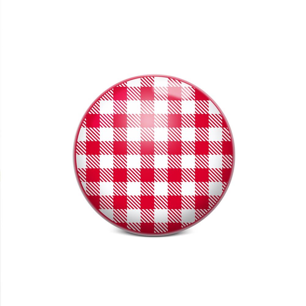Bouton de meuble carreau vichy