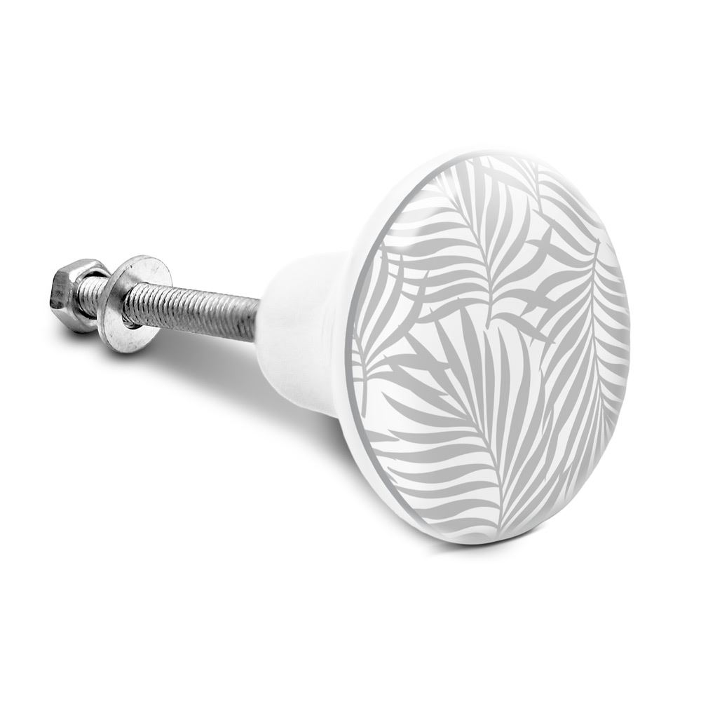 Bouton de meuble feuilles palmier