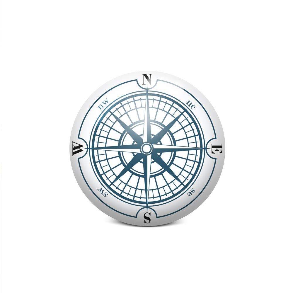 Bouton de meuble rose des vents