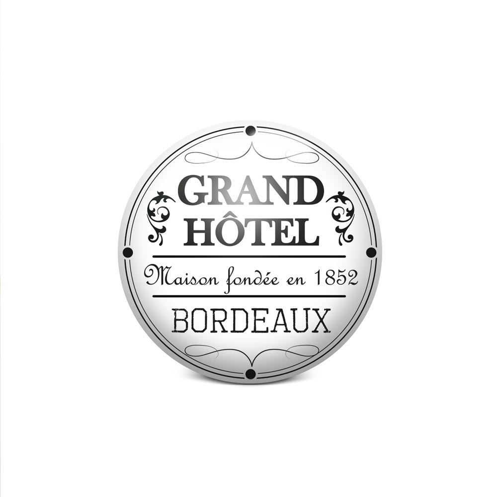 Bouton de meuble vintage grand hotel