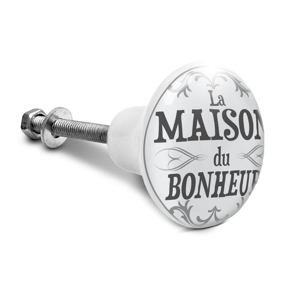 Bouton de meuble maison du bonheur/
