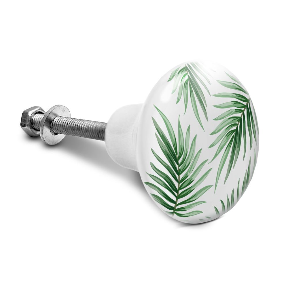 Bouton de meuble feuilles palmiers