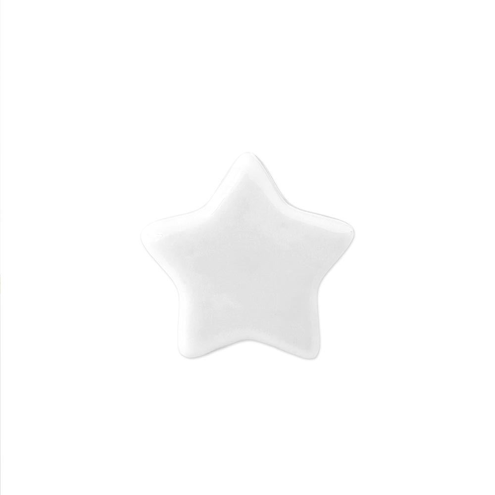 Bouton de meuble etoile blanche