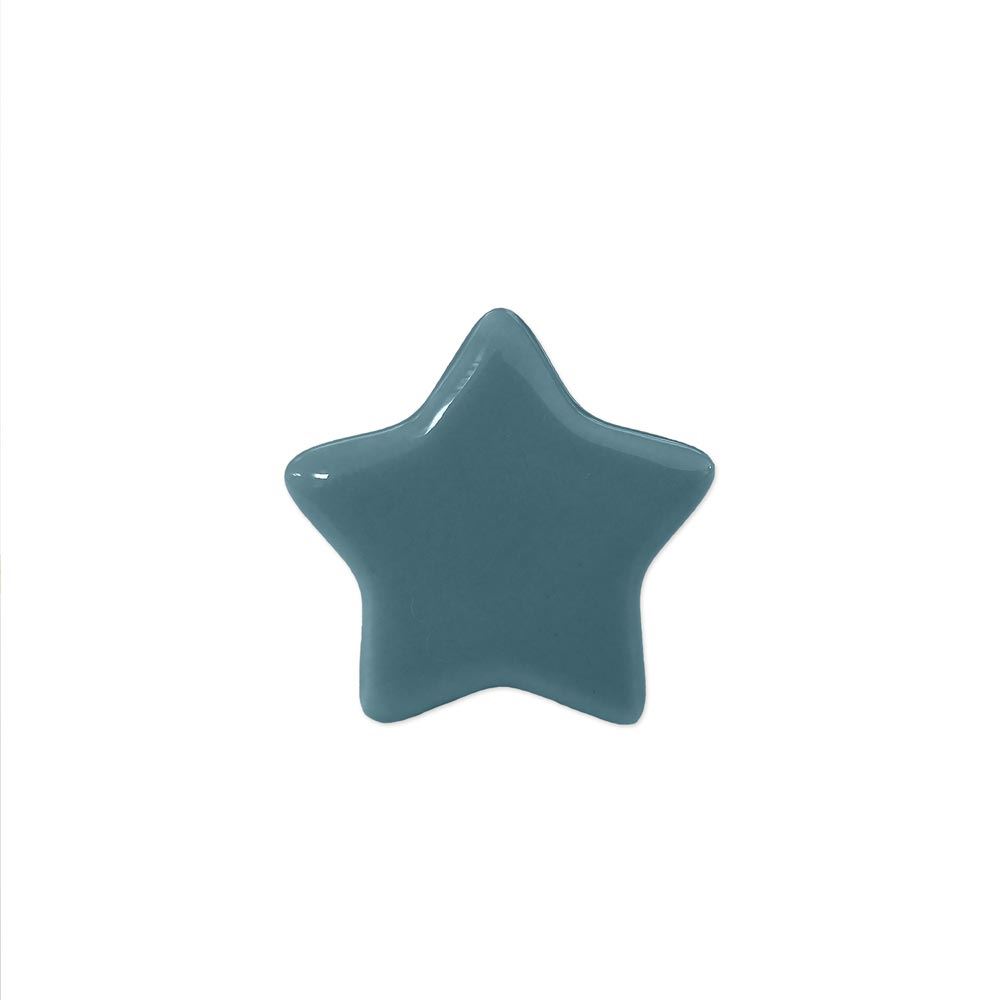 Bouton de meuble etoile bleue