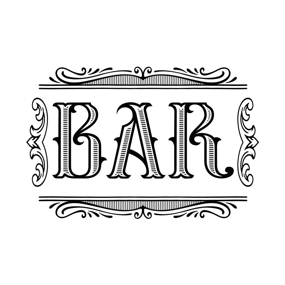 Sticker "bar"