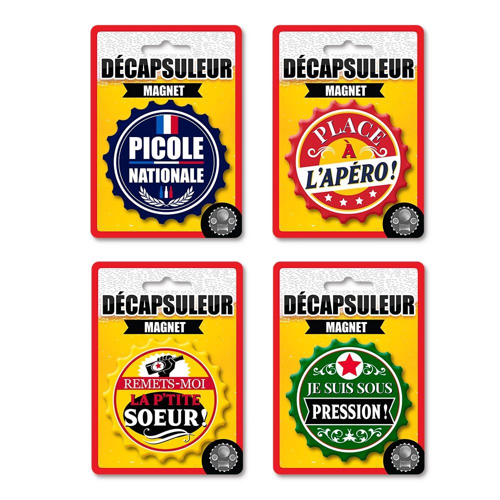 Decapsuleur magnetique apero 4mods /12pcs