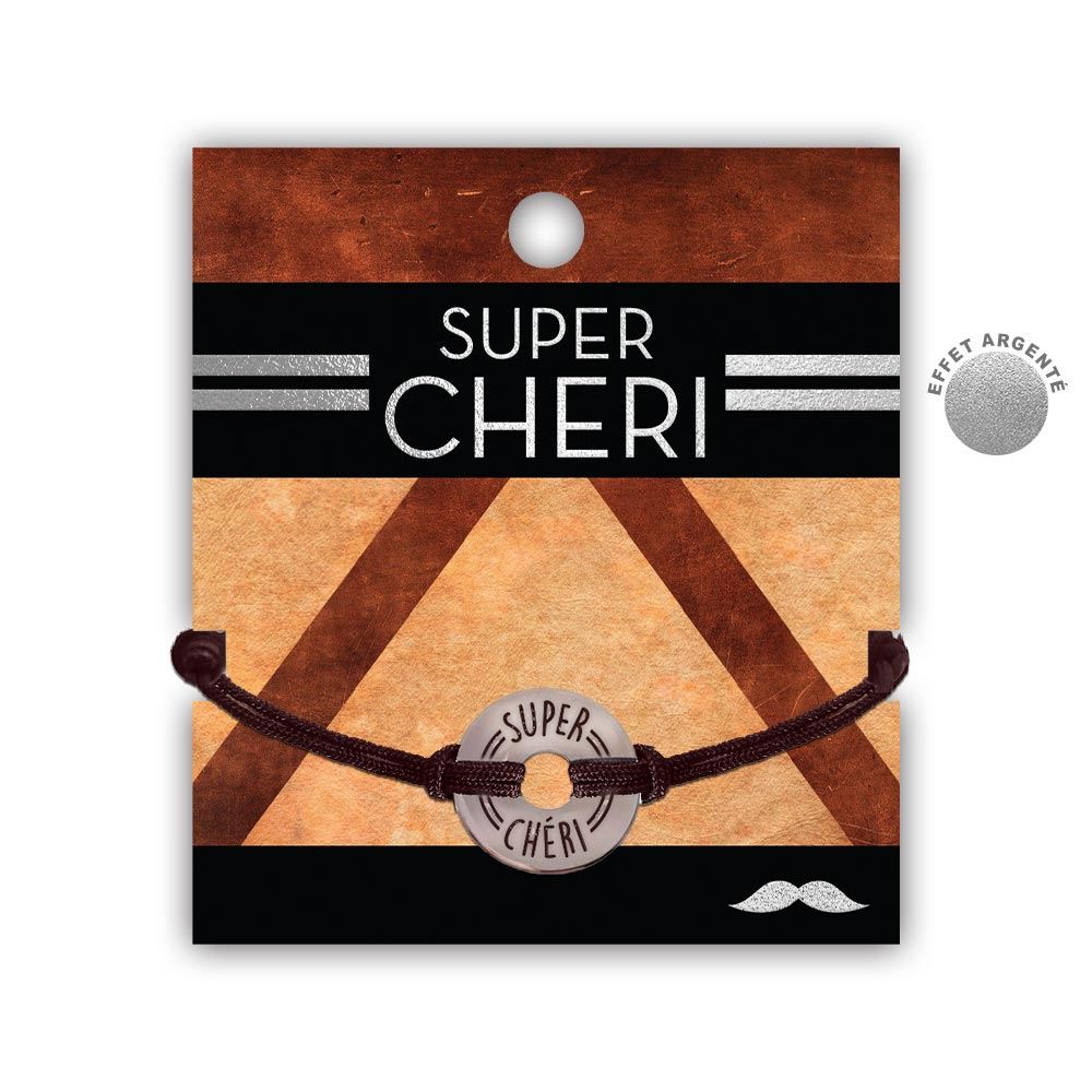 Bracelet homme "super cheri"