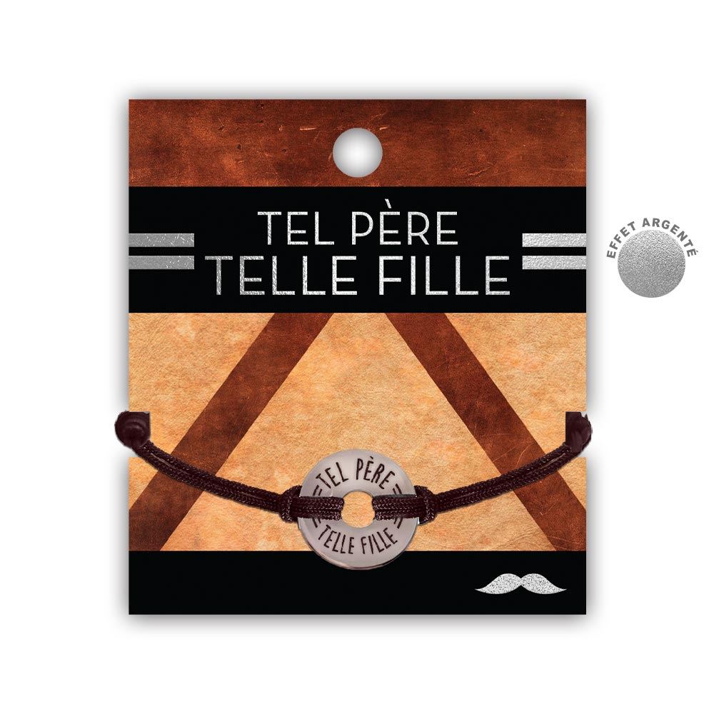 Bracelet homme "tel pere tel fille"