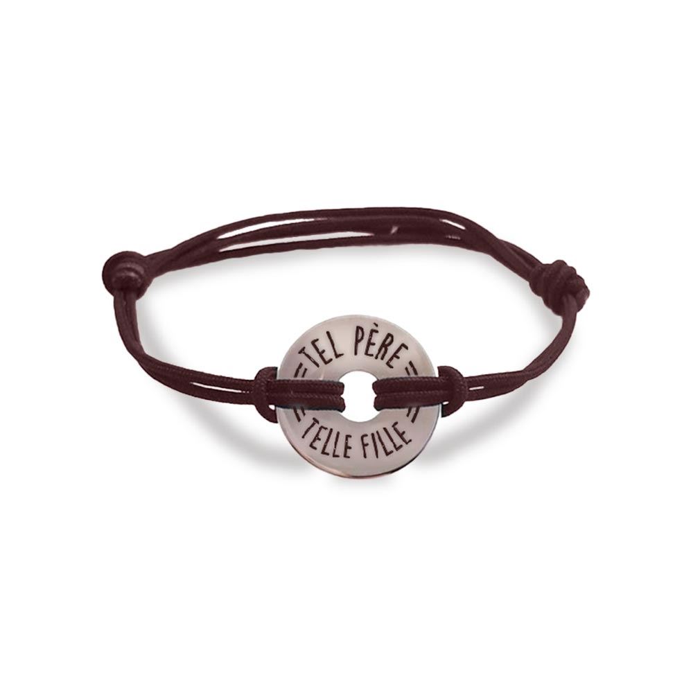 Bracelet homme "tel pere tel fille"