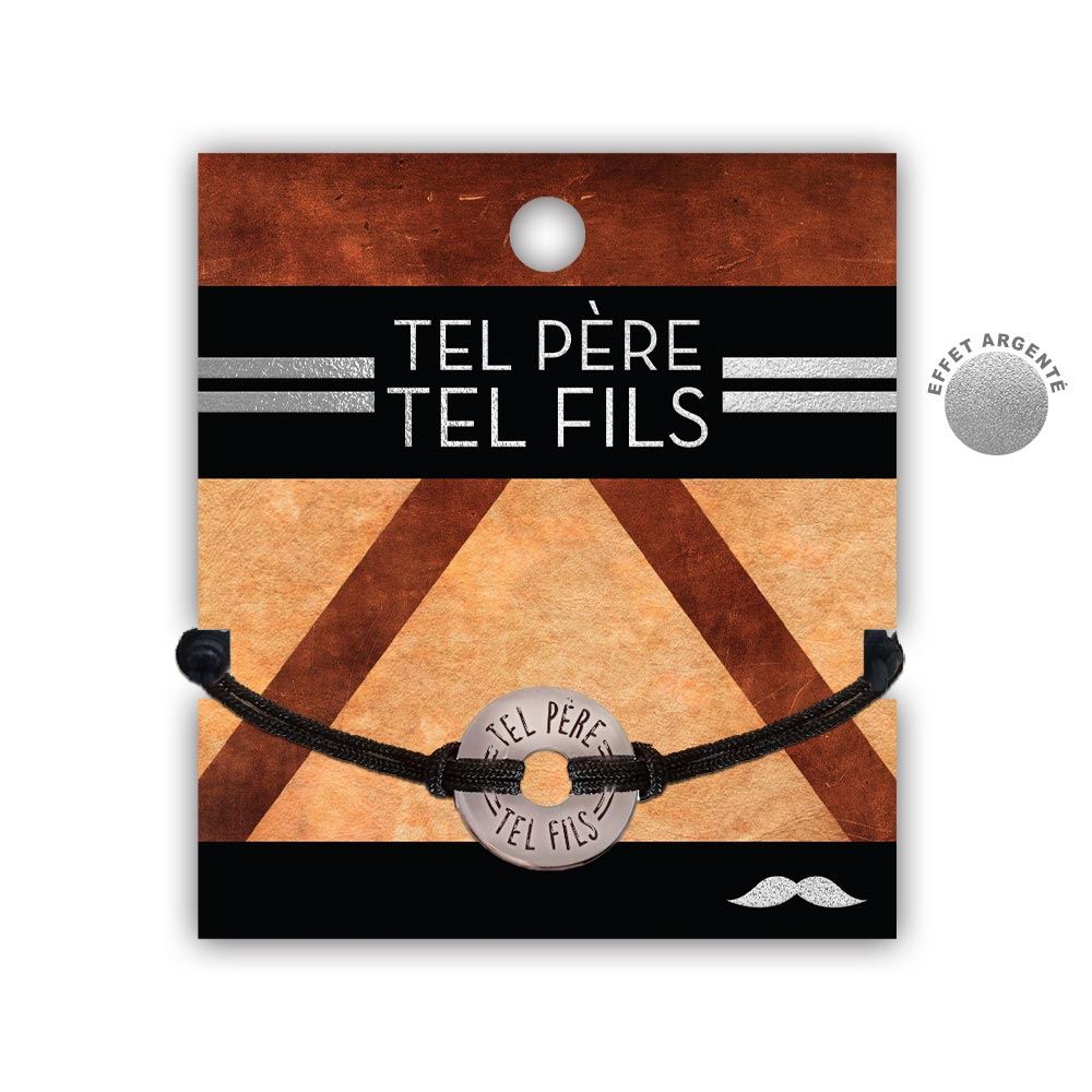 Bracelet homme "tel pere tel fils"