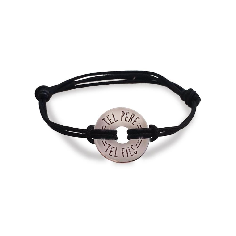 Bracelet homme "tel pere tel fils"